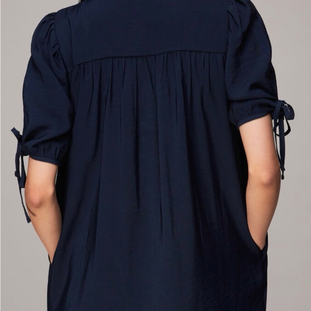 Whistles UK Frankie Button Through Dress - Picture 4 of 8